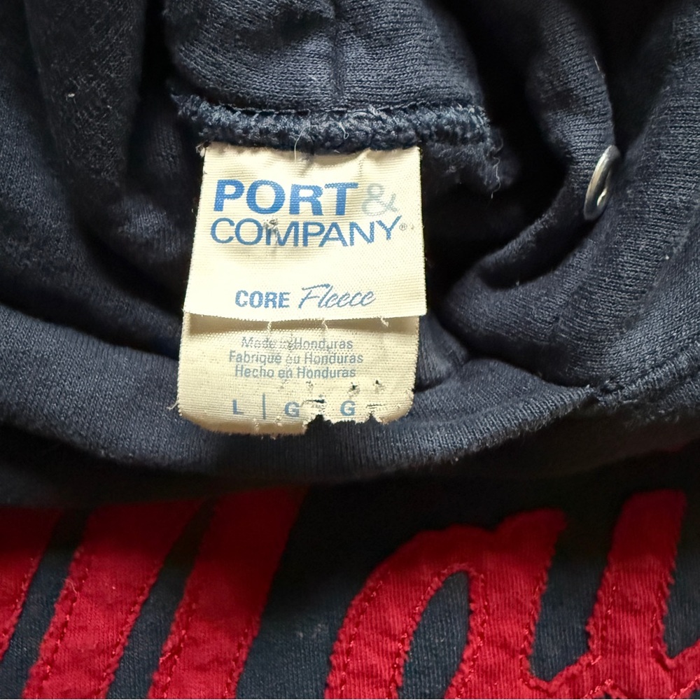 Navy Blue Hoodie with Maine appliqué - Picture 4 of 5
